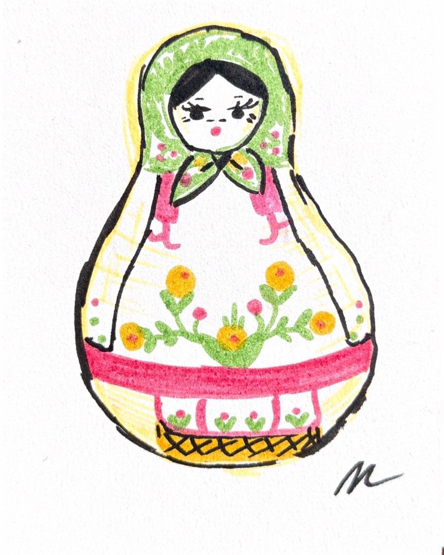 Day 4 Sketch to 1K - Russian Nesting Doll