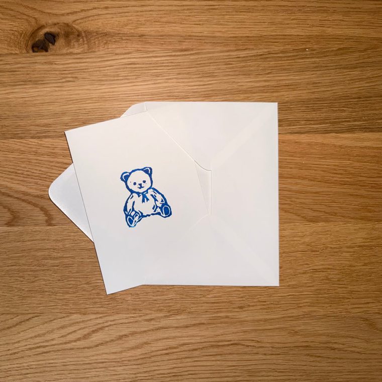 Blue bear card