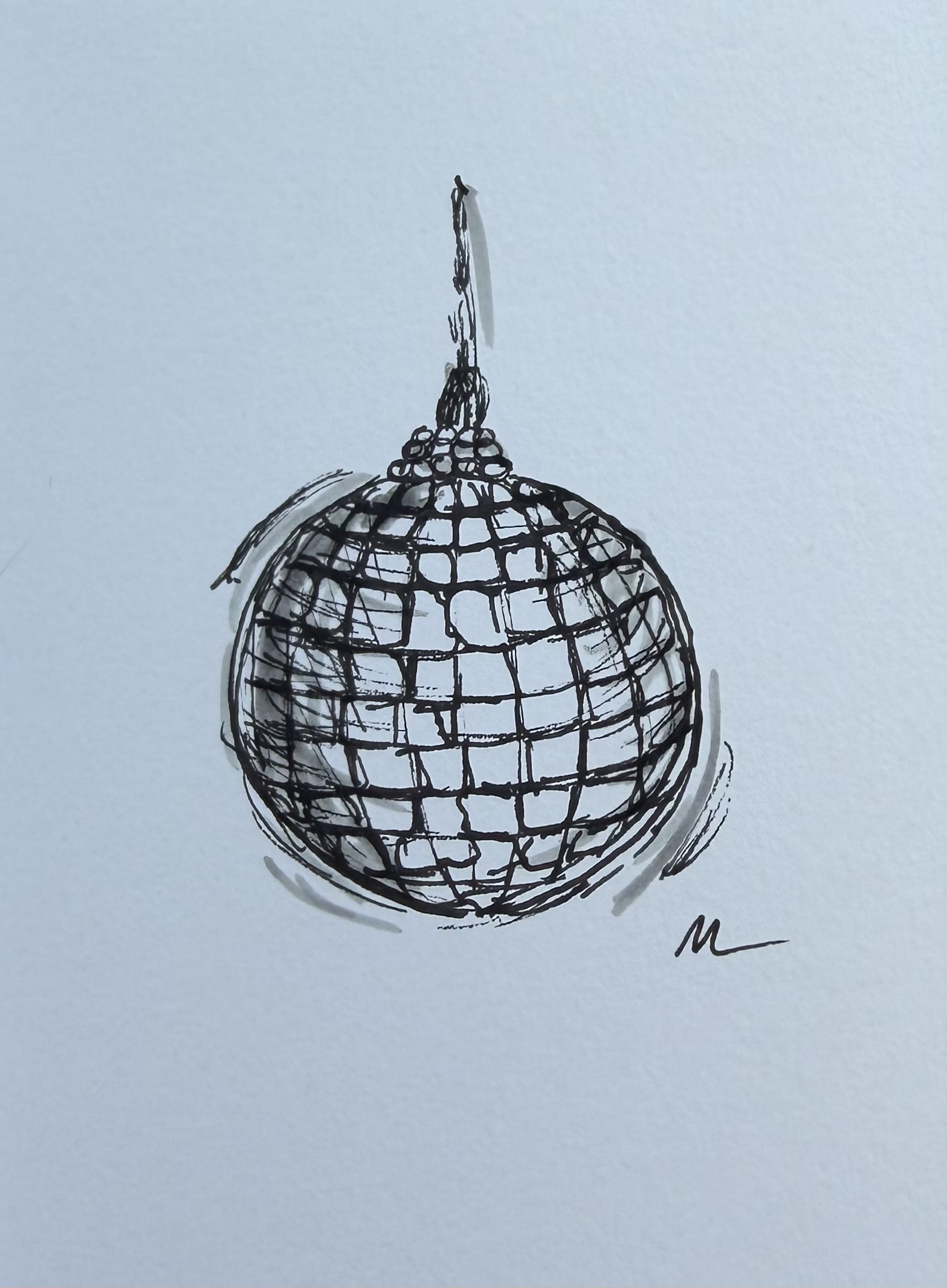 Day 6 Sketch to 1K - Disco Ball