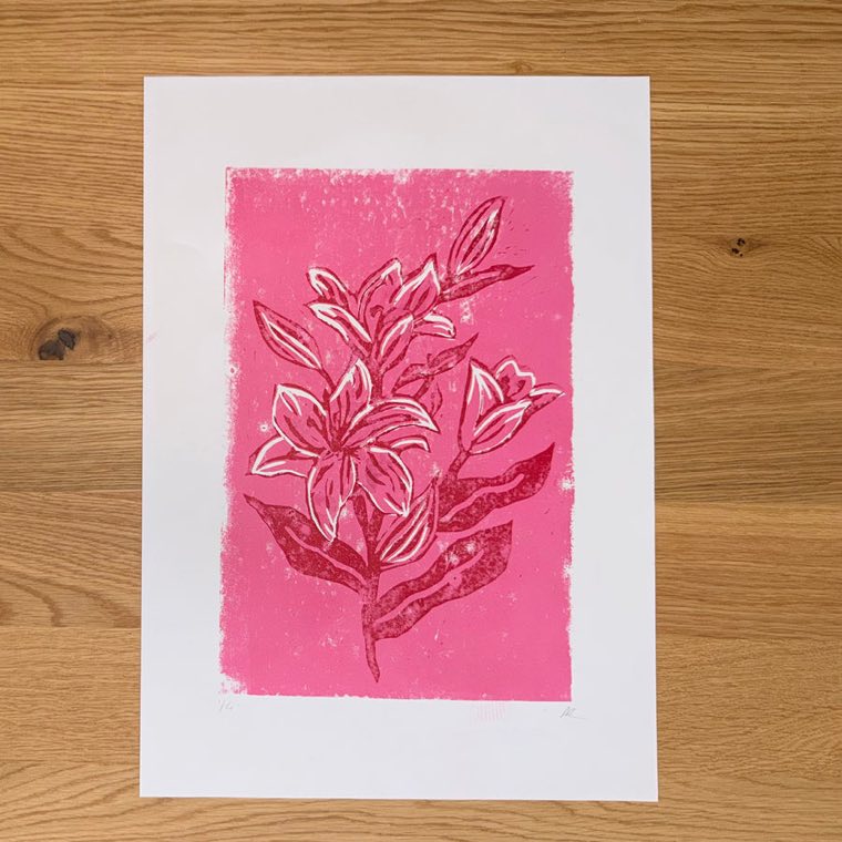 Lillies Limited A3 Print