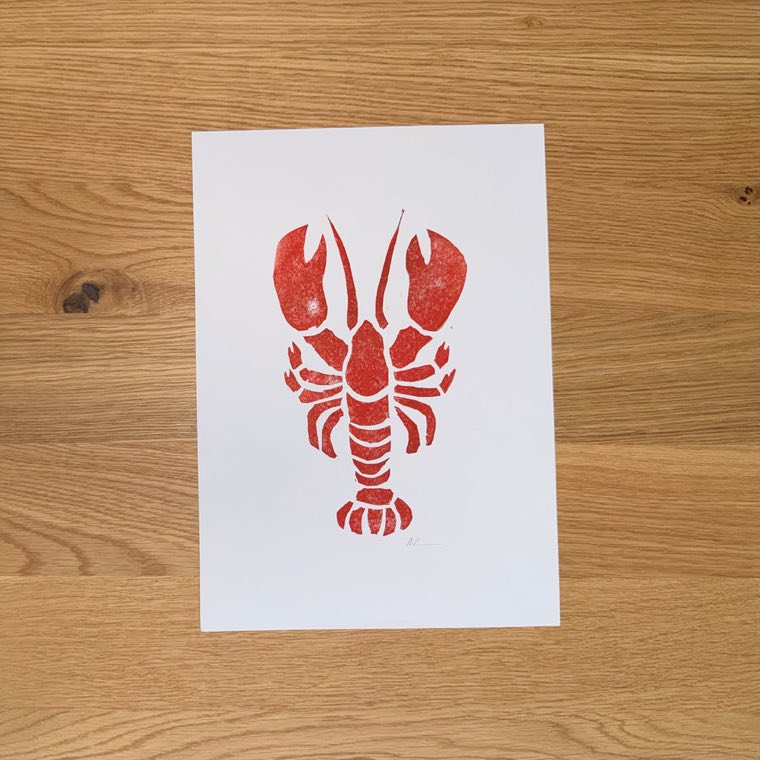 Rock Lobster A4 Print